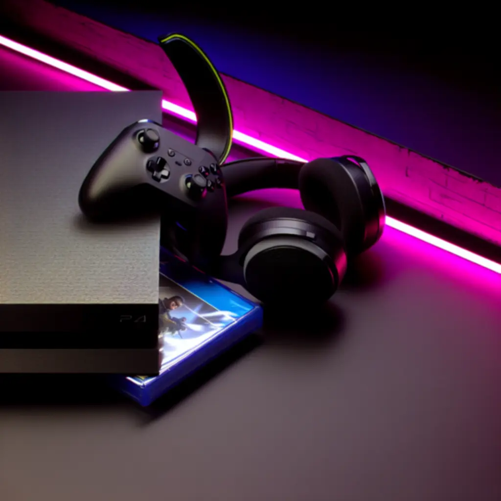 Zestaw konsoli z akcesoriami i grami