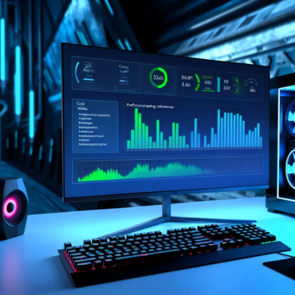 Wizualizacja wskaźników wydajności gamingowych urządzeń